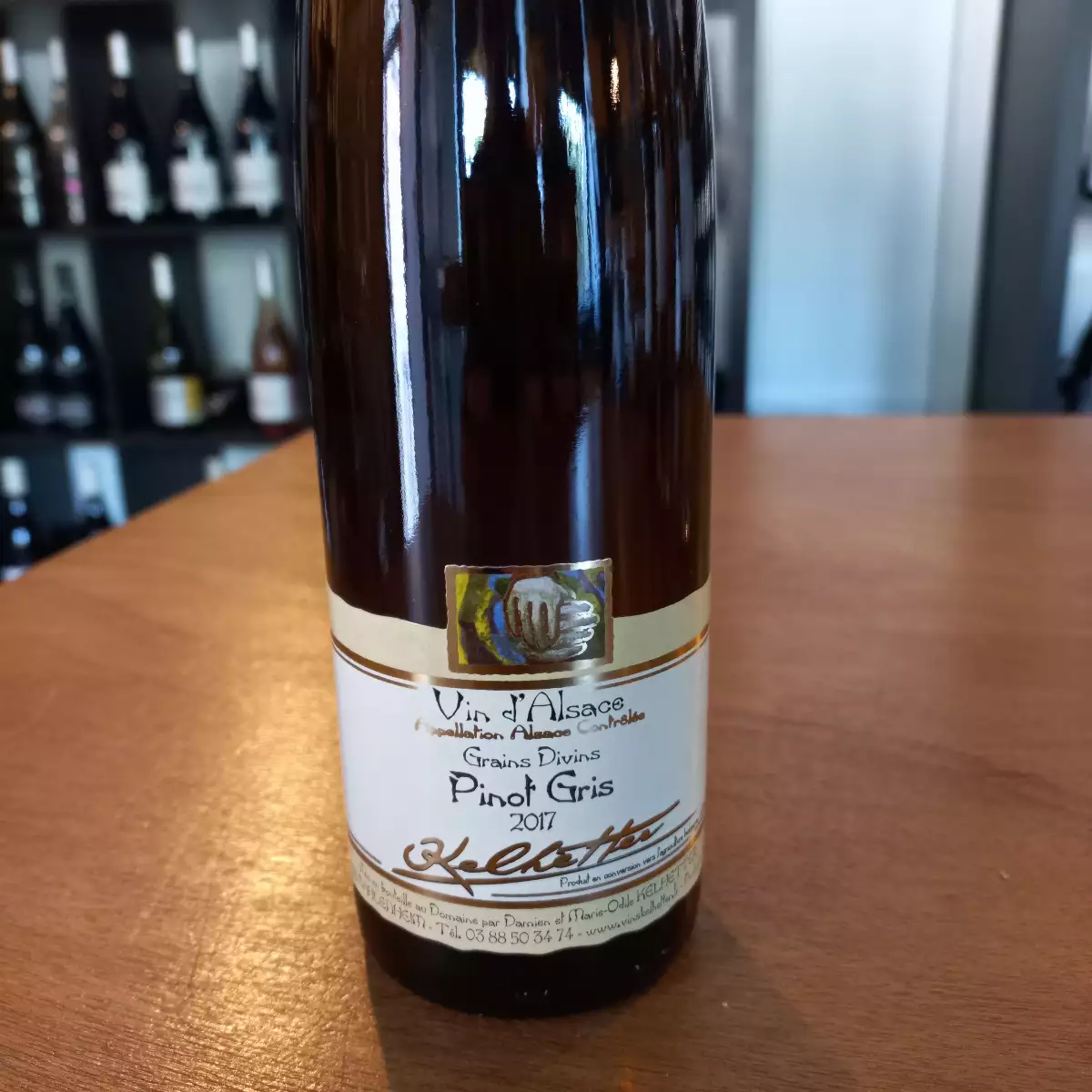 Domaine Kelhetter. Pinot Gris Grains Divins 2017. 12%. 50cl